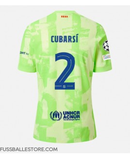 Günstige Barcelona Pau Cubarsi #2 3rd trikot 2024-25 Kurzarm